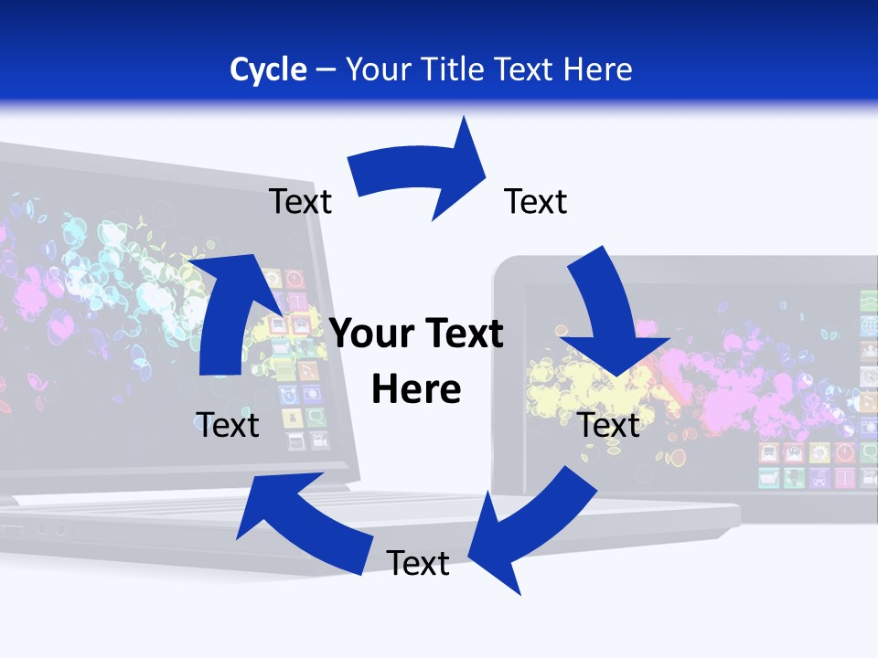 White Microelectronics Radio Receiver PowerPoint Template