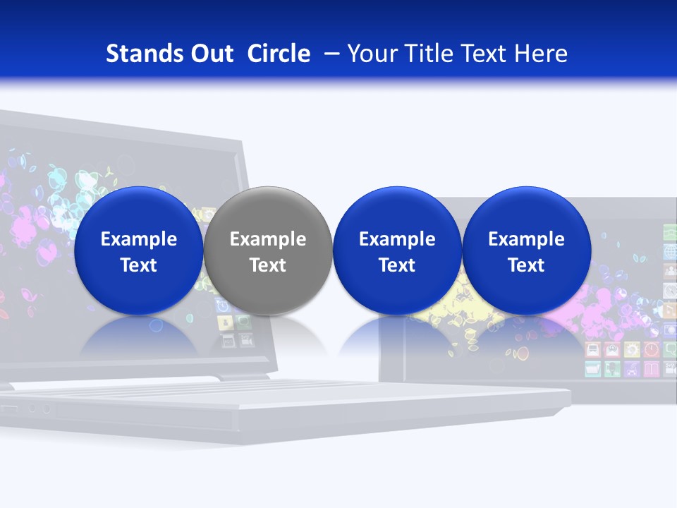 White Microelectronics Radio Receiver PowerPoint Template