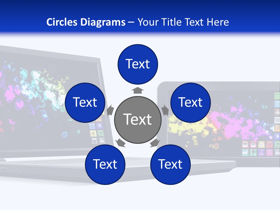 White Microelectronics Radio Receiver PowerPoint Template