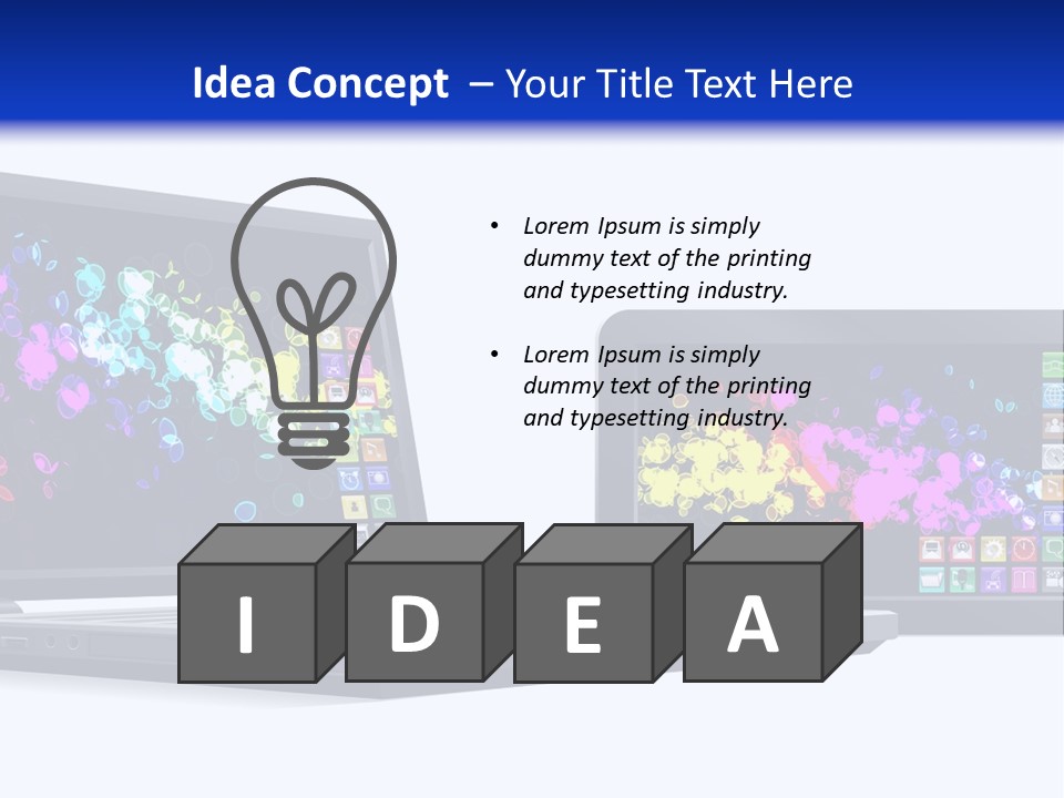 White Microelectronics Radio Receiver PowerPoint Template