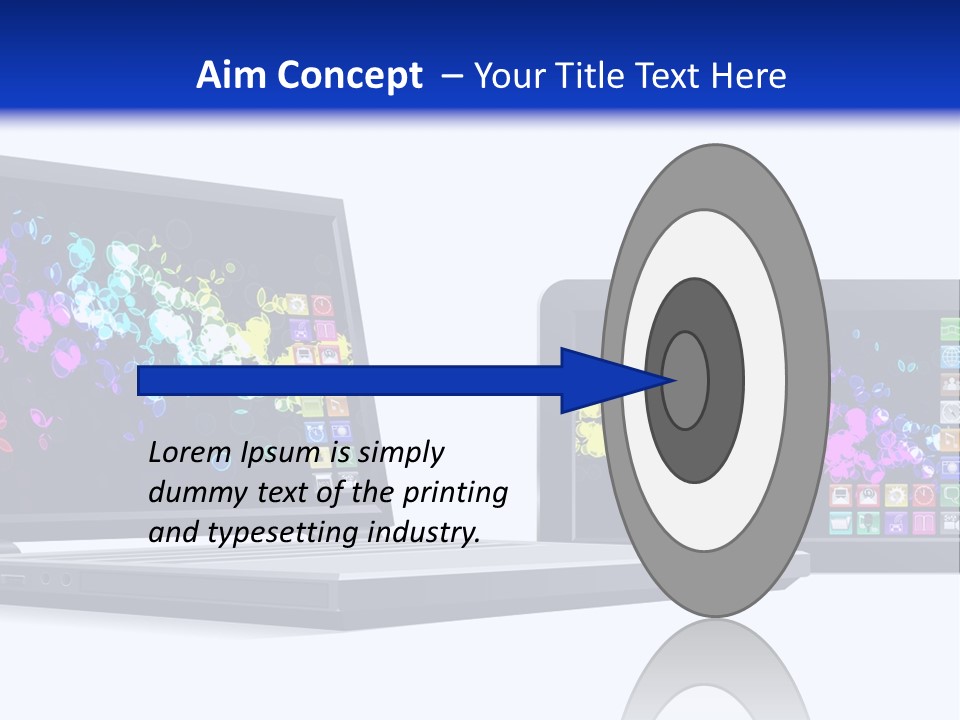 White Microelectronics Radio Receiver PowerPoint Template