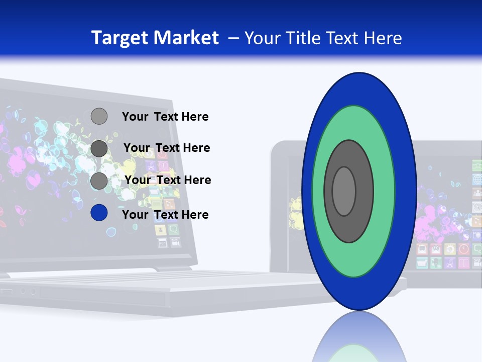 White Microelectronics Radio Receiver PowerPoint Template