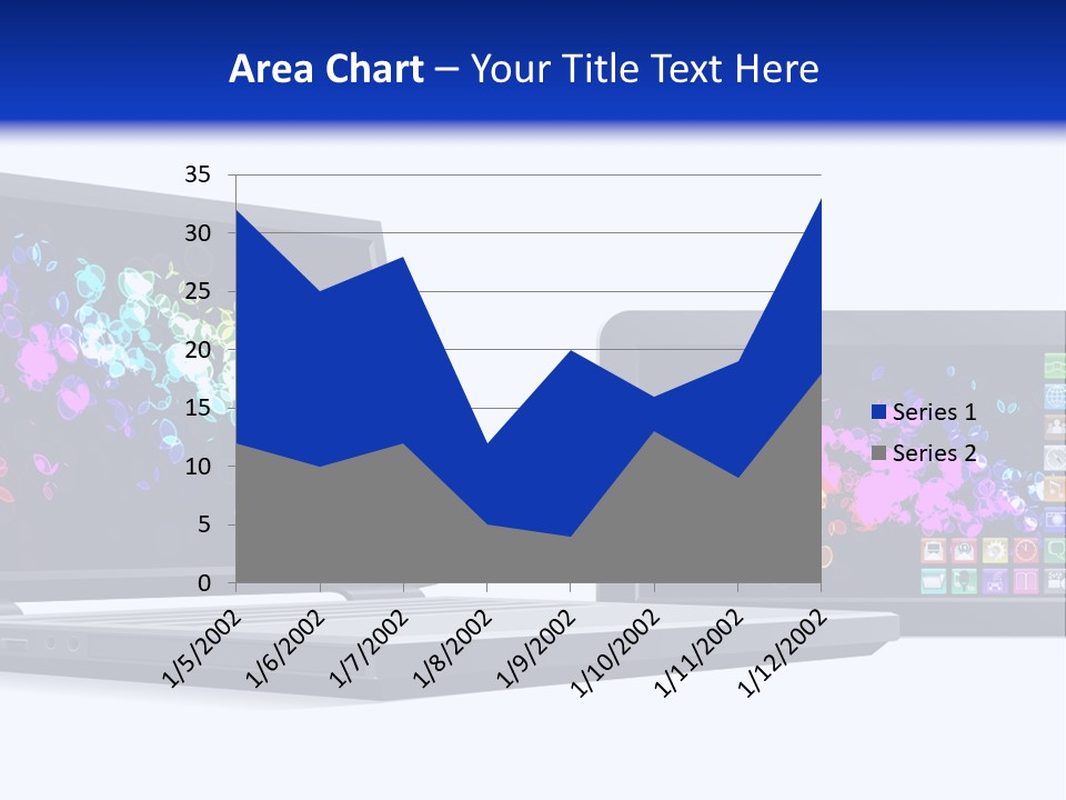 White Microelectronics Radio Receiver PowerPoint Template