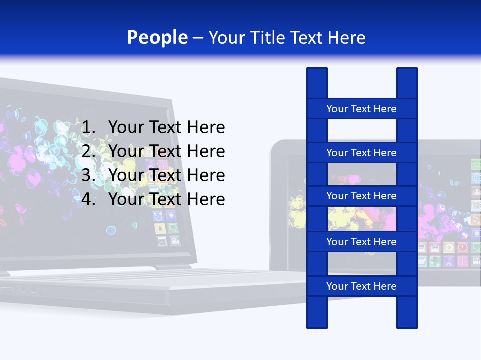 White Microelectronics Radio Receiver PowerPoint Template