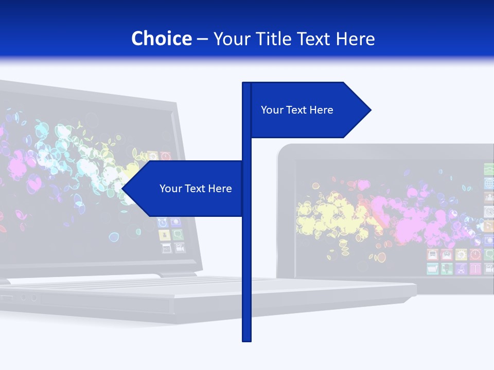 White Microelectronics Radio Receiver PowerPoint Template