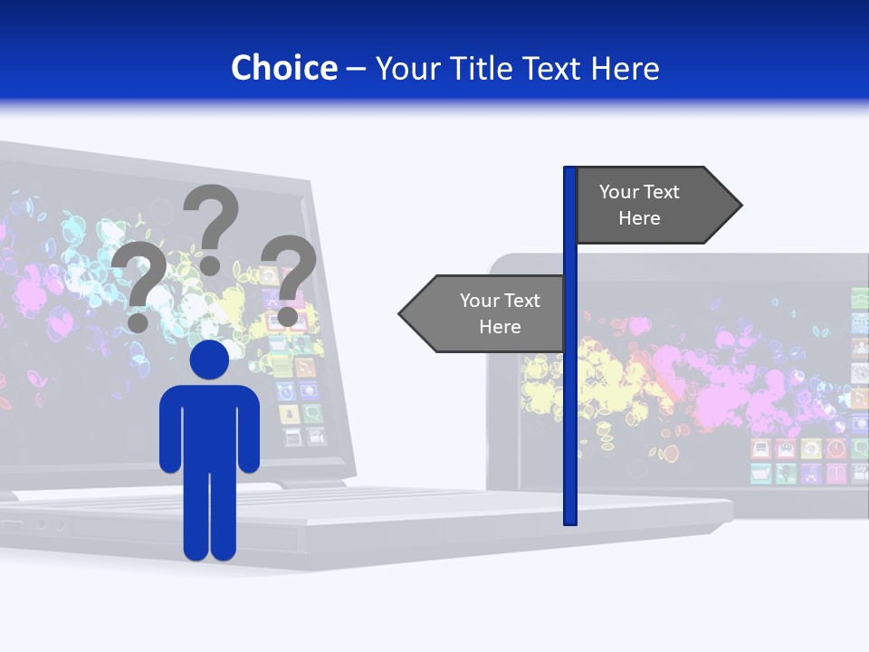 White Microelectronics Radio Receiver PowerPoint Template