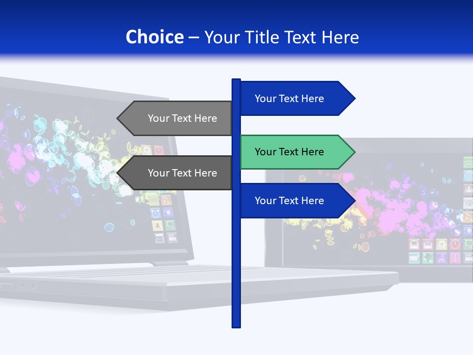 White Microelectronics Radio Receiver PowerPoint Template