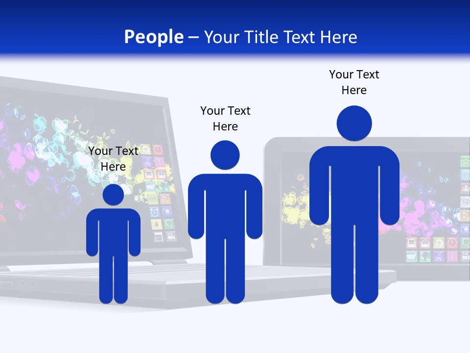 White Microelectronics Radio Receiver PowerPoint Template