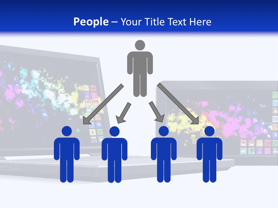 White Microelectronics Radio Receiver PowerPoint Template