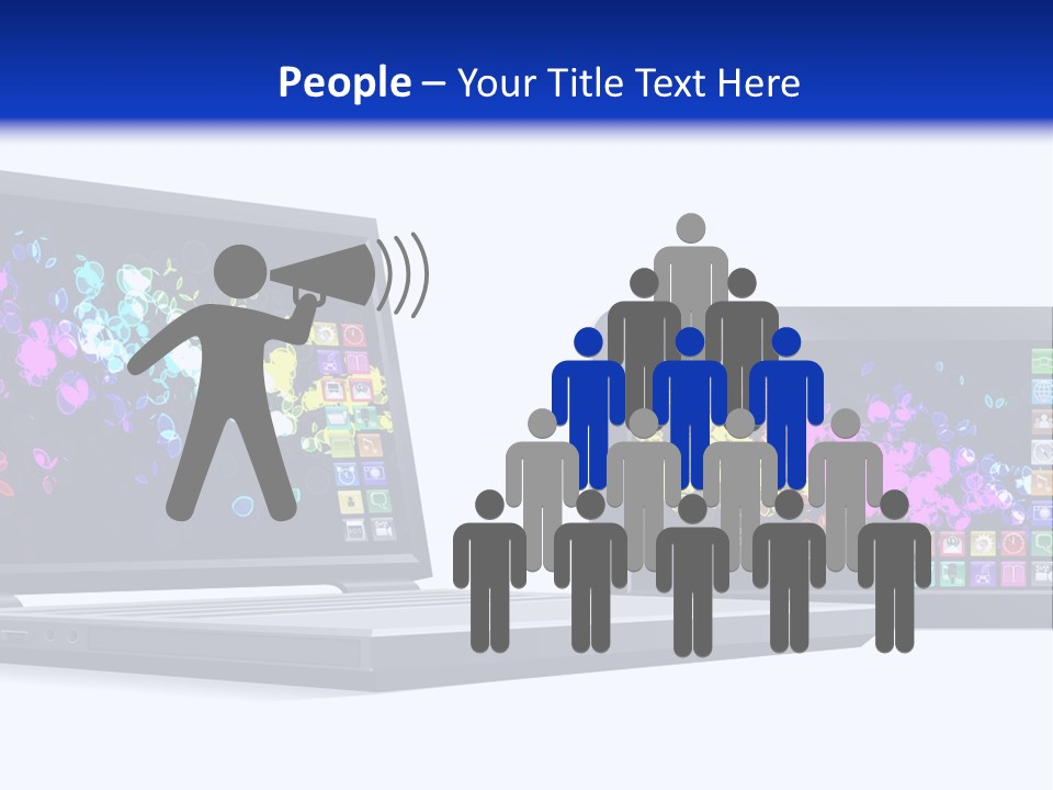 White Microelectronics Radio Receiver PowerPoint Template