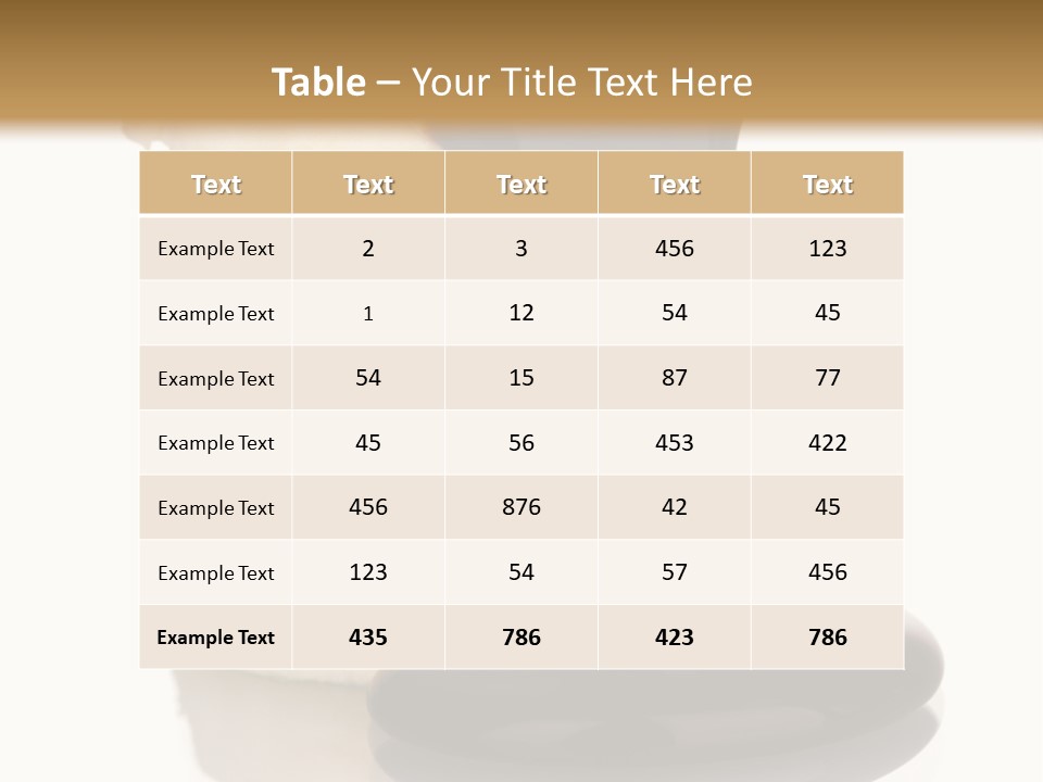 Tropical Spilled Isolated PowerPoint Template