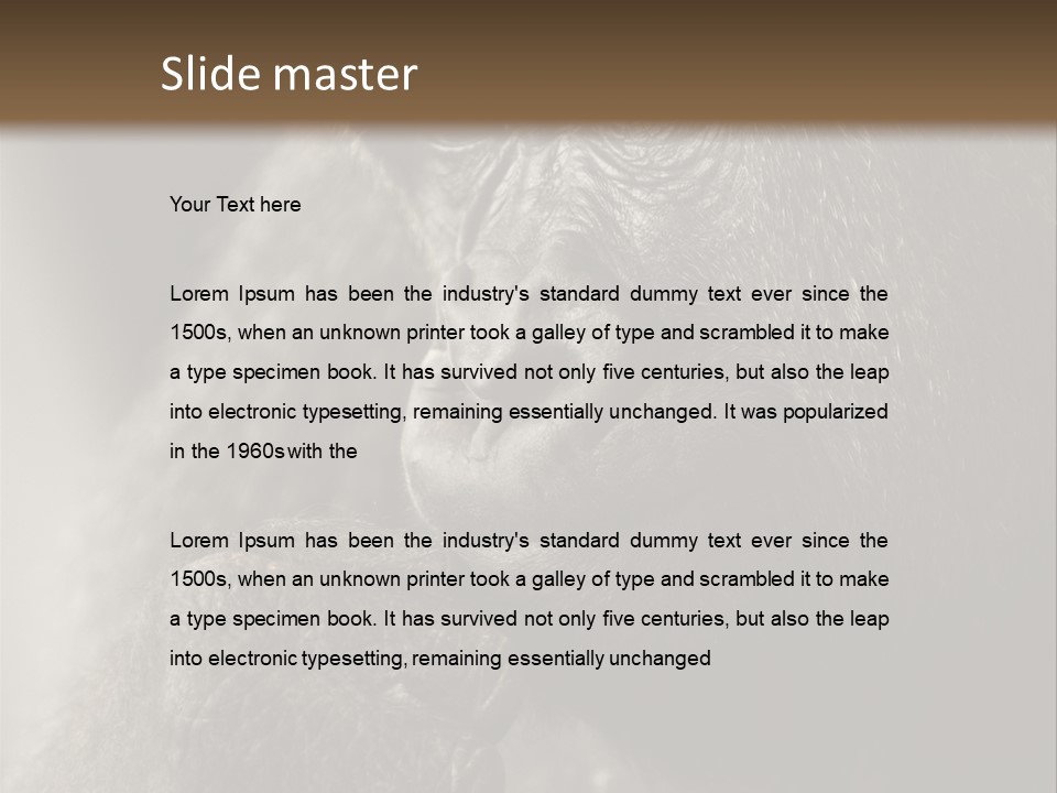 Thinking Pensive Facial Expression PowerPoint Template