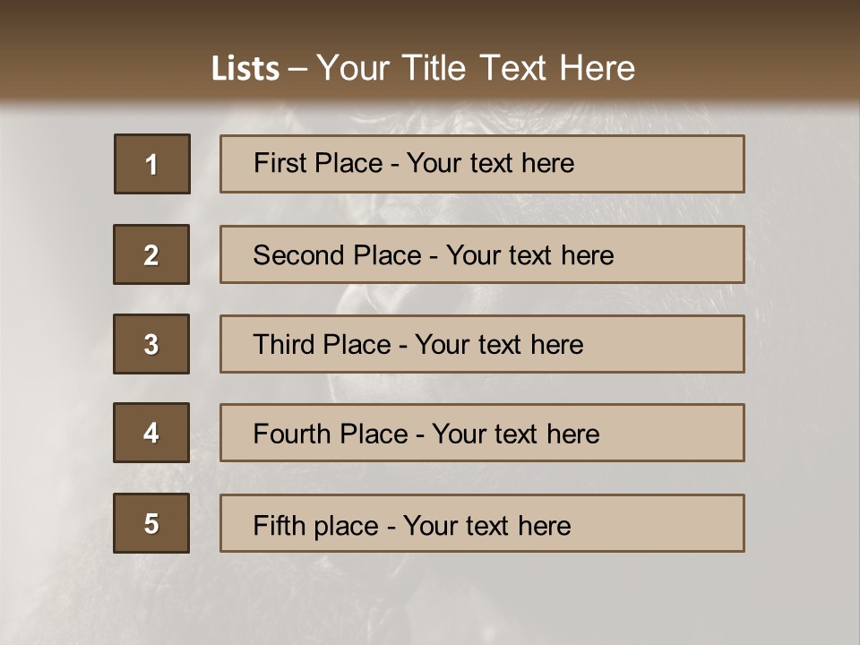 Thinking Pensive Facial Expression PowerPoint Template