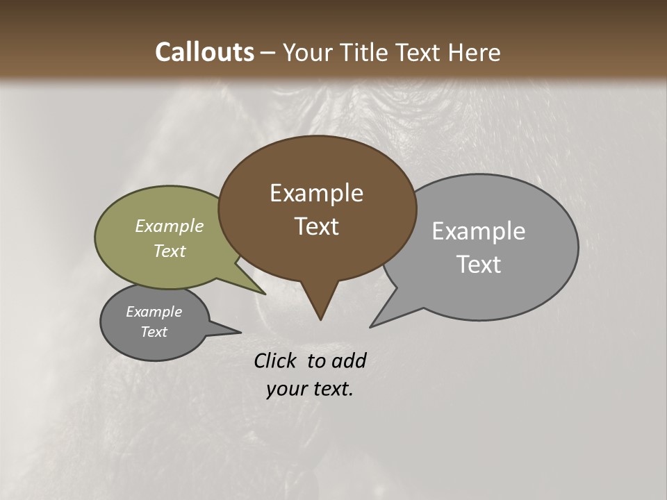 Thinking Pensive Facial Expression PowerPoint Template