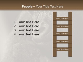 Thinking Pensive Facial Expression PowerPoint Template