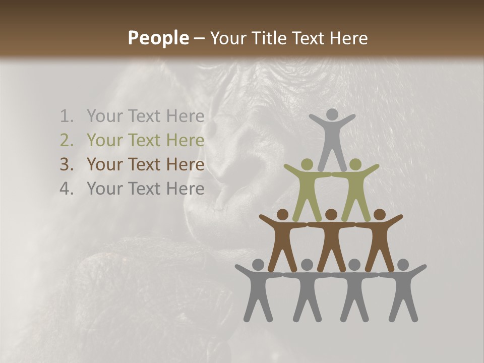 Thinking Pensive Facial Expression PowerPoint Template