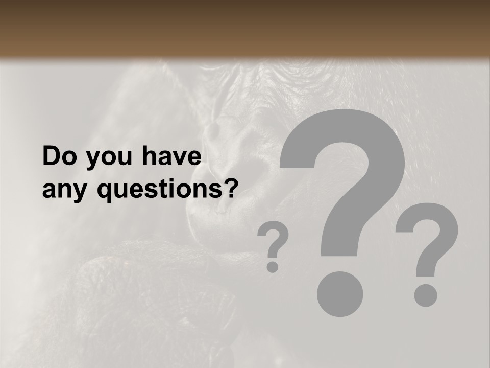 Thinking Pensive Facial Expression PowerPoint Template