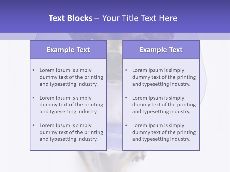 Vertical Breed Alertness PowerPoint Template