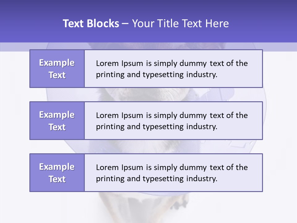 Vertical Breed Alertness PowerPoint Template