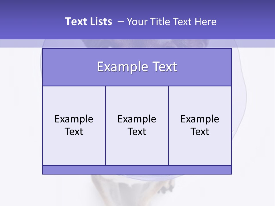 Vertical Breed Alertness PowerPoint Template