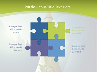 Ancient Tower Art PowerPoint Template