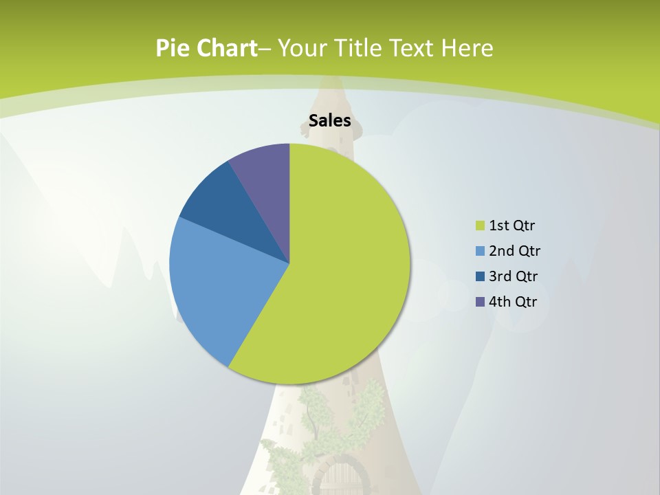 Ancient Tower Art PowerPoint Template