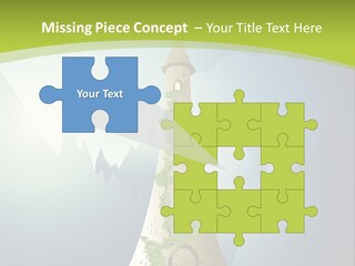 Ancient Tower Art PowerPoint Template