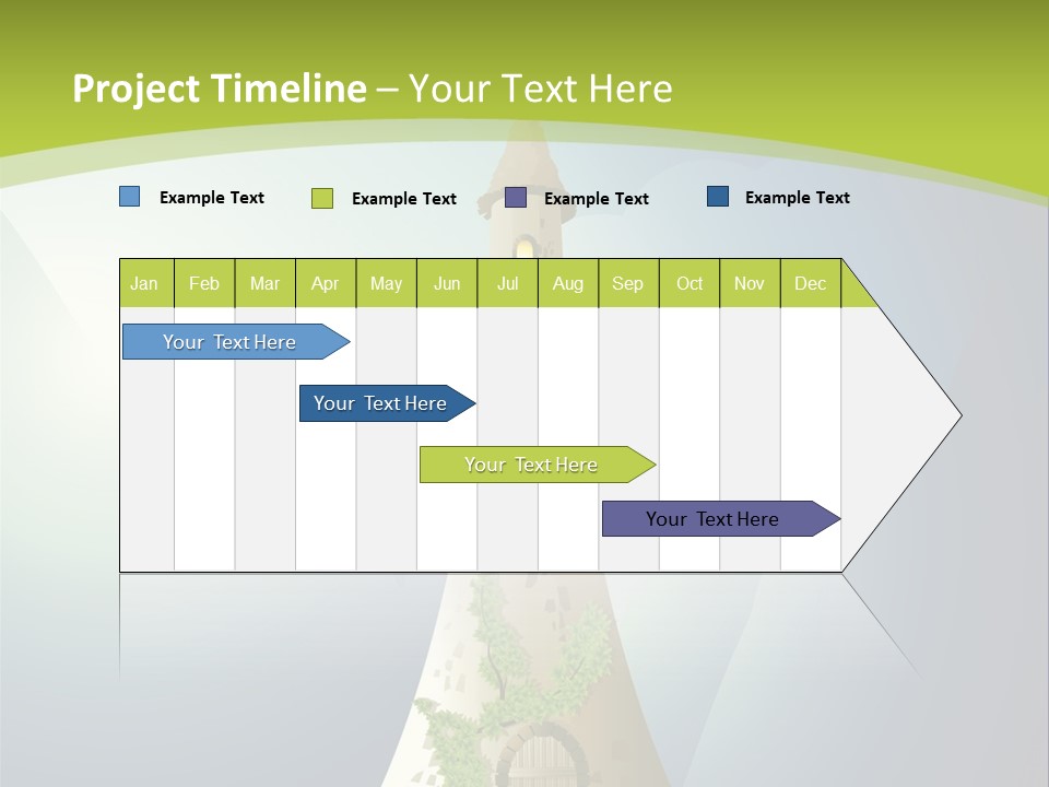 Ancient Tower Art PowerPoint Template