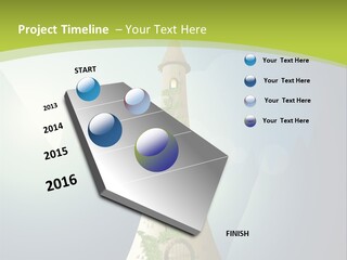 Ancient Tower Art PowerPoint Template
