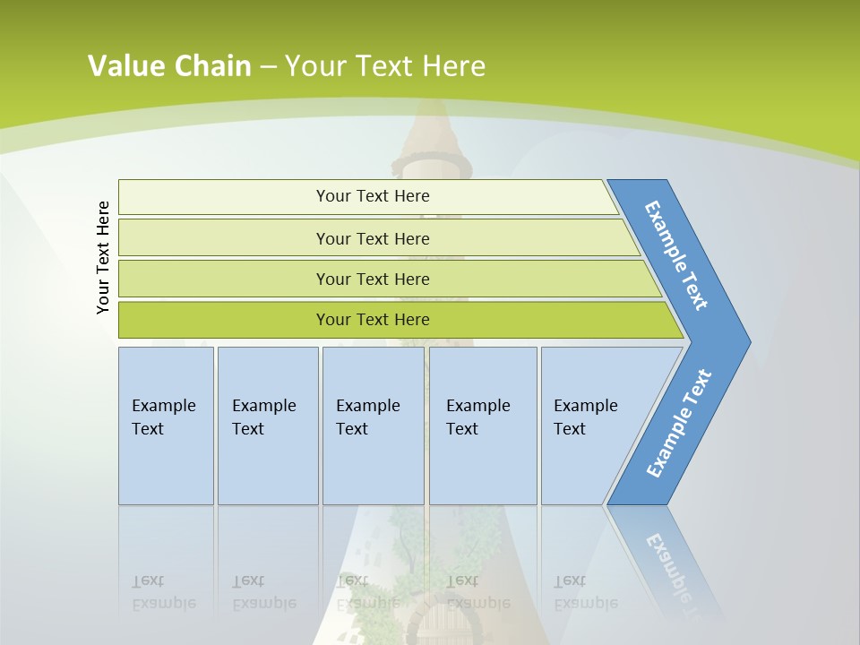 Ancient Tower Art PowerPoint Template