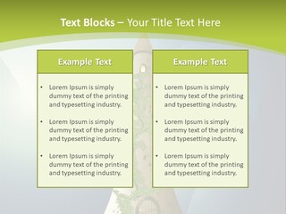 Ancient Tower Art PowerPoint Template