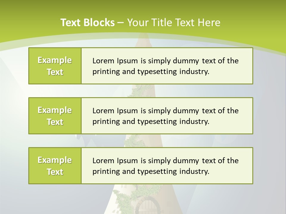 Ancient Tower Art PowerPoint Template
