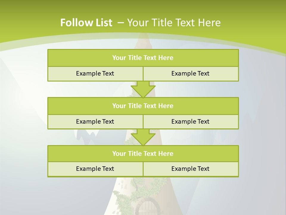 Ancient Tower Art PowerPoint Template