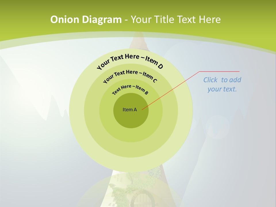 Ancient Tower Art PowerPoint Template