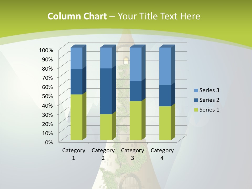 Ancient Tower Art PowerPoint Template