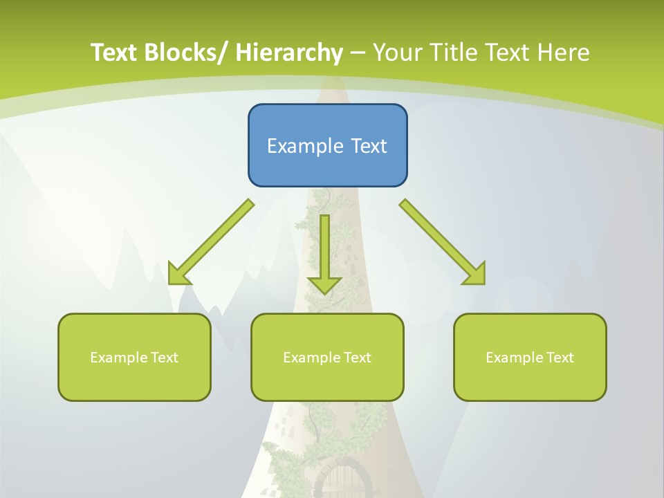 Ancient Tower Art PowerPoint Template