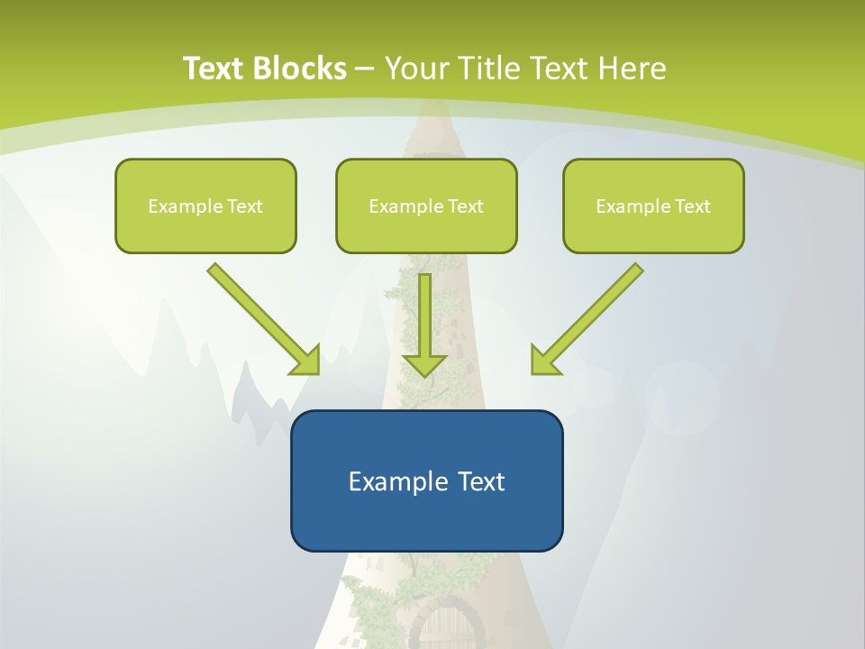 Ancient Tower Art PowerPoint Template
