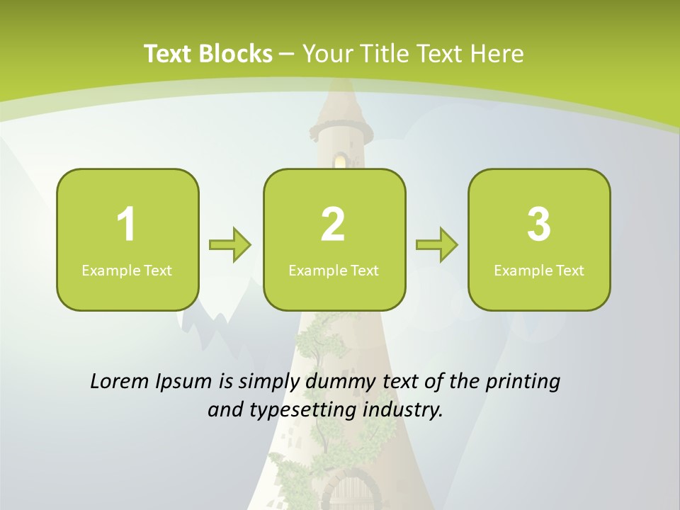 Ancient Tower Art PowerPoint Template