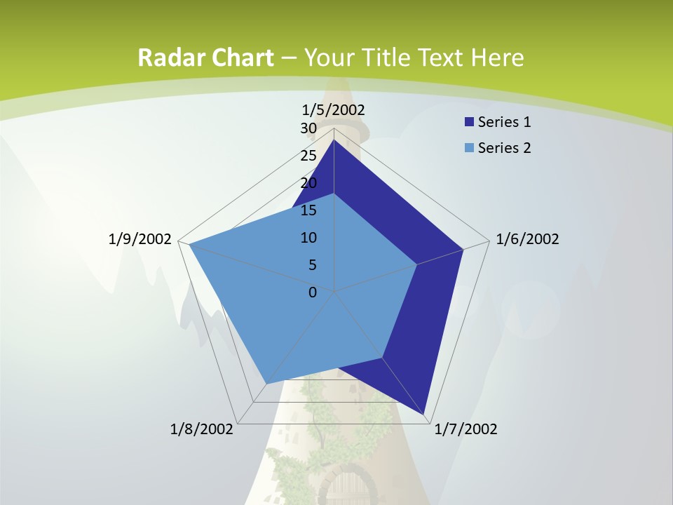 Ancient Tower Art PowerPoint Template
