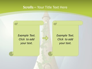 Ancient Tower Art PowerPoint Template