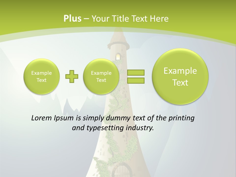 Ancient Tower Art PowerPoint Template