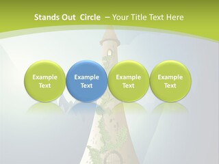 Ancient Tower Art PowerPoint Template