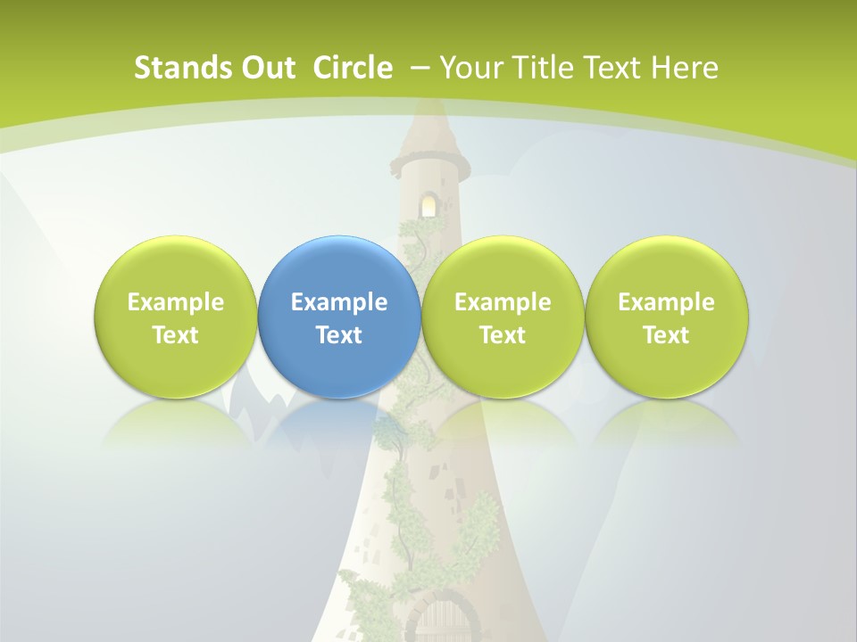 Ancient Tower Art PowerPoint Template