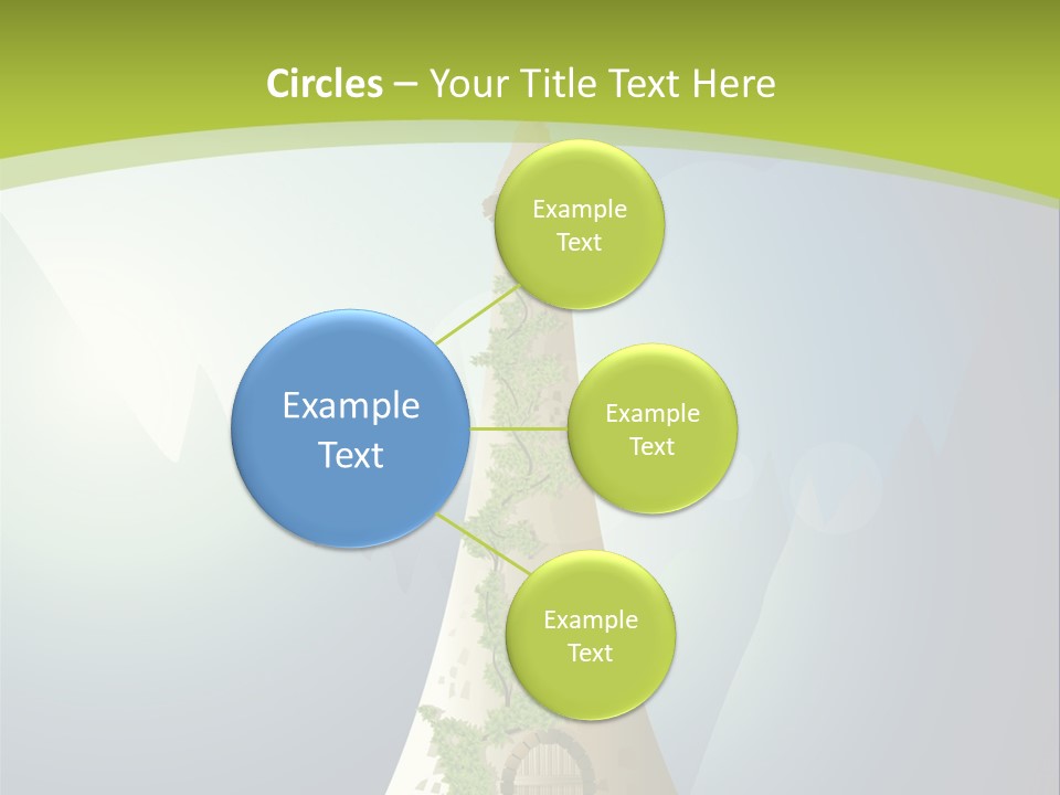 Ancient Tower Art PowerPoint Template