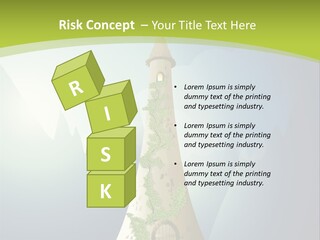 Ancient Tower Art PowerPoint Template