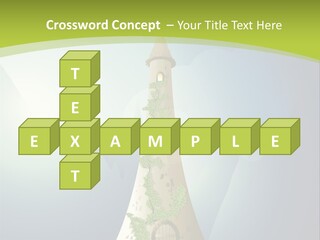 Ancient Tower Art PowerPoint Template