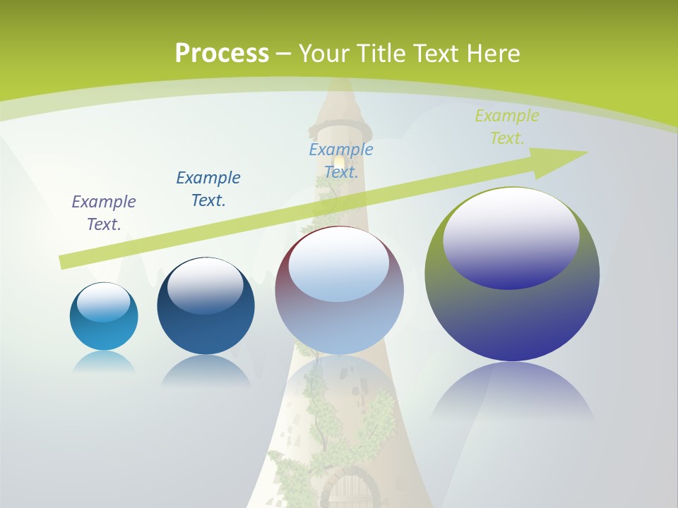 Ancient Tower Art PowerPoint Template