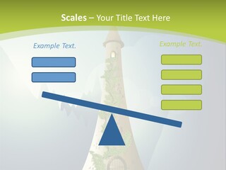 Ancient Tower Art PowerPoint Template