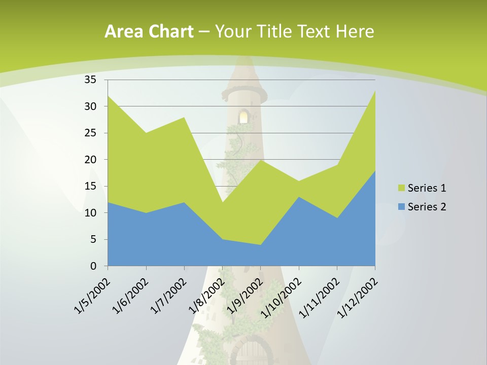 Ancient Tower Art PowerPoint Template
