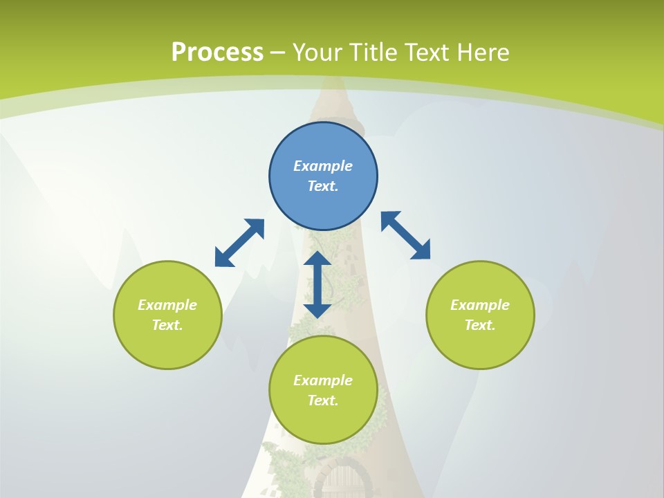 Ancient Tower Art PowerPoint Template